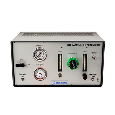Sample conditioning system for natural gas